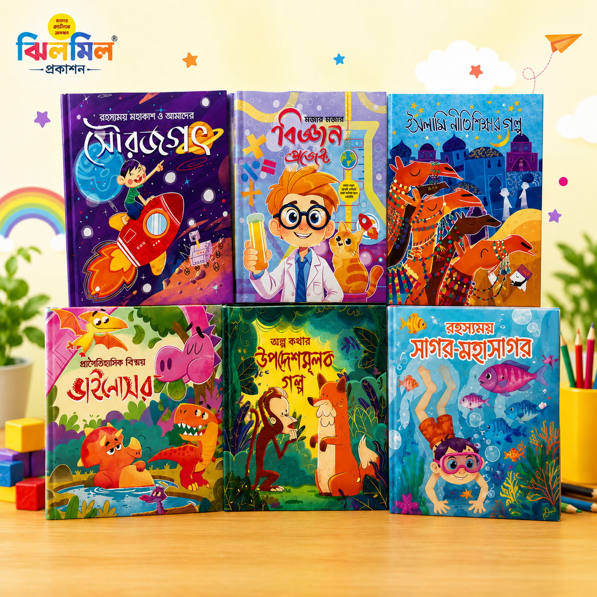 ছোটোদের গল্প বিজ্ঞান সমগ্র - (৬টি বই),সিরিজ-২ ; "Chotoder Golpo Biggan Shomogro ,Series -2(6ti Boi)"