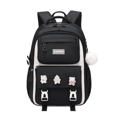 Kids Backpack Children School Bags Waterproof Primary Schoolbag Book Bag (black)_img_0