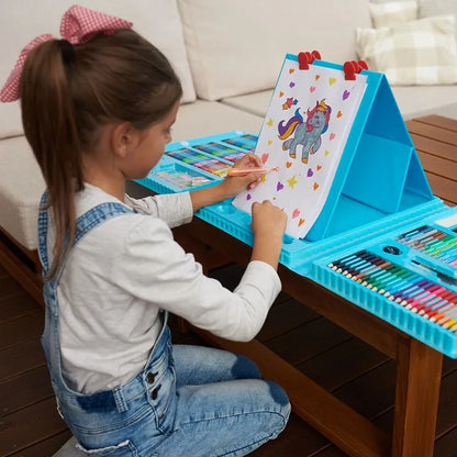 🎨 Super Mega 208 PCS Art Set — একসাথে রঙ, ক্রেয়ন, পেনসিল, প্যাস্টেল আর পেইন্ট! শিশুর সৃজনশীলতার সব রঙ এখন এক স্যুটকেসে। 🧳✨