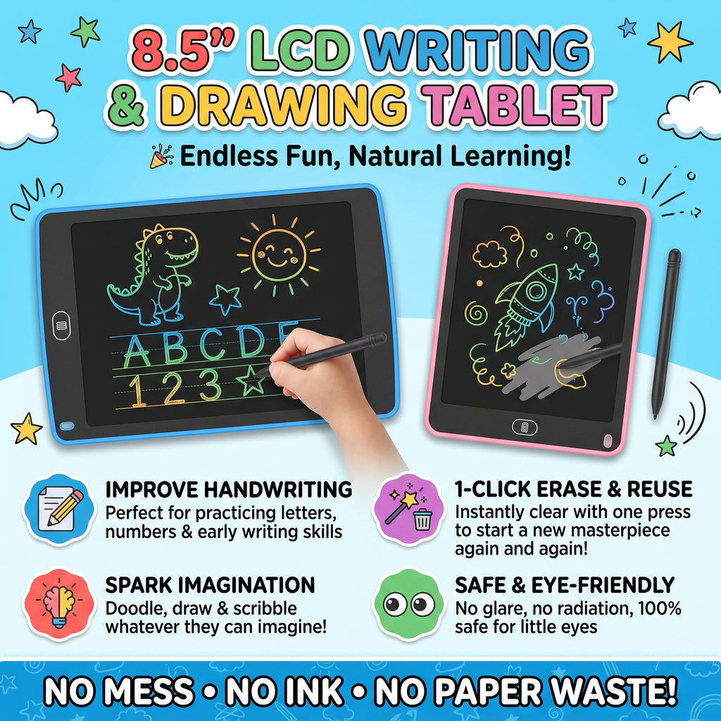 Magic 8.5″ LCD Writing & Drawing Tablet – বাচ্চাদের লেখা ও আঁকার স্লেট