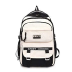 Academy Style School Bag Book Bag Lightweight College Student Backpack(Black) (Copy)