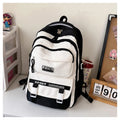 Academy Style School Bag Book Bag Lightweight College Student Backpack(Black) (Copy)