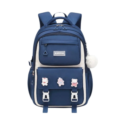 Kids Backpack Children School Bags For Girls Orthopedic Waterproof Primary Schoolbag Book Bag (Blue)