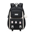Kids Backpack Children School Bags Waterproof Primary Schoolbag Book Bag (Black)