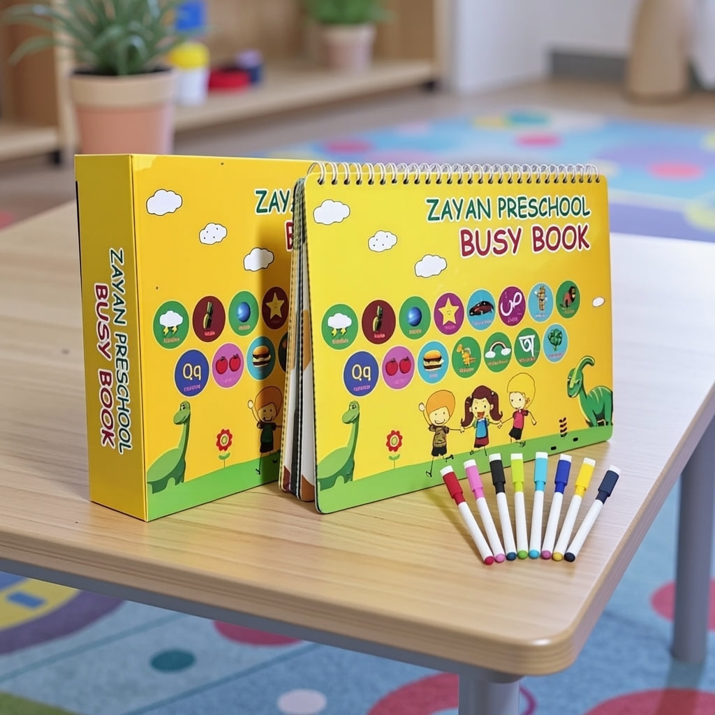 Zayan Busy Book – Smart Learning & Activity Book for Kids (Age 2+)