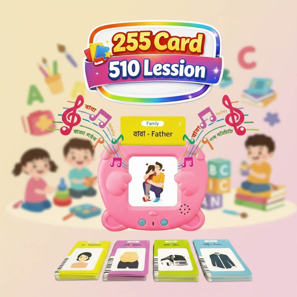 LittleStar Smart Learning Cards box with pink and blue device