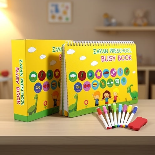 Zayan Busy Book – Smart Learning & Activity Book for Kids (Age 2+)